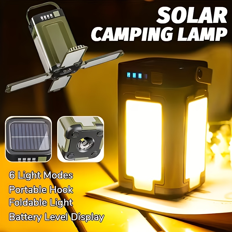 Outdoor Powerbank - Lanterna Solar Portátil para Camping com