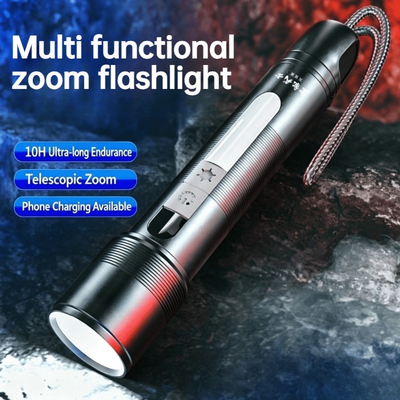 Outdoor Powerbank - Lanterna LED Multifuncional com Zoom, Luz