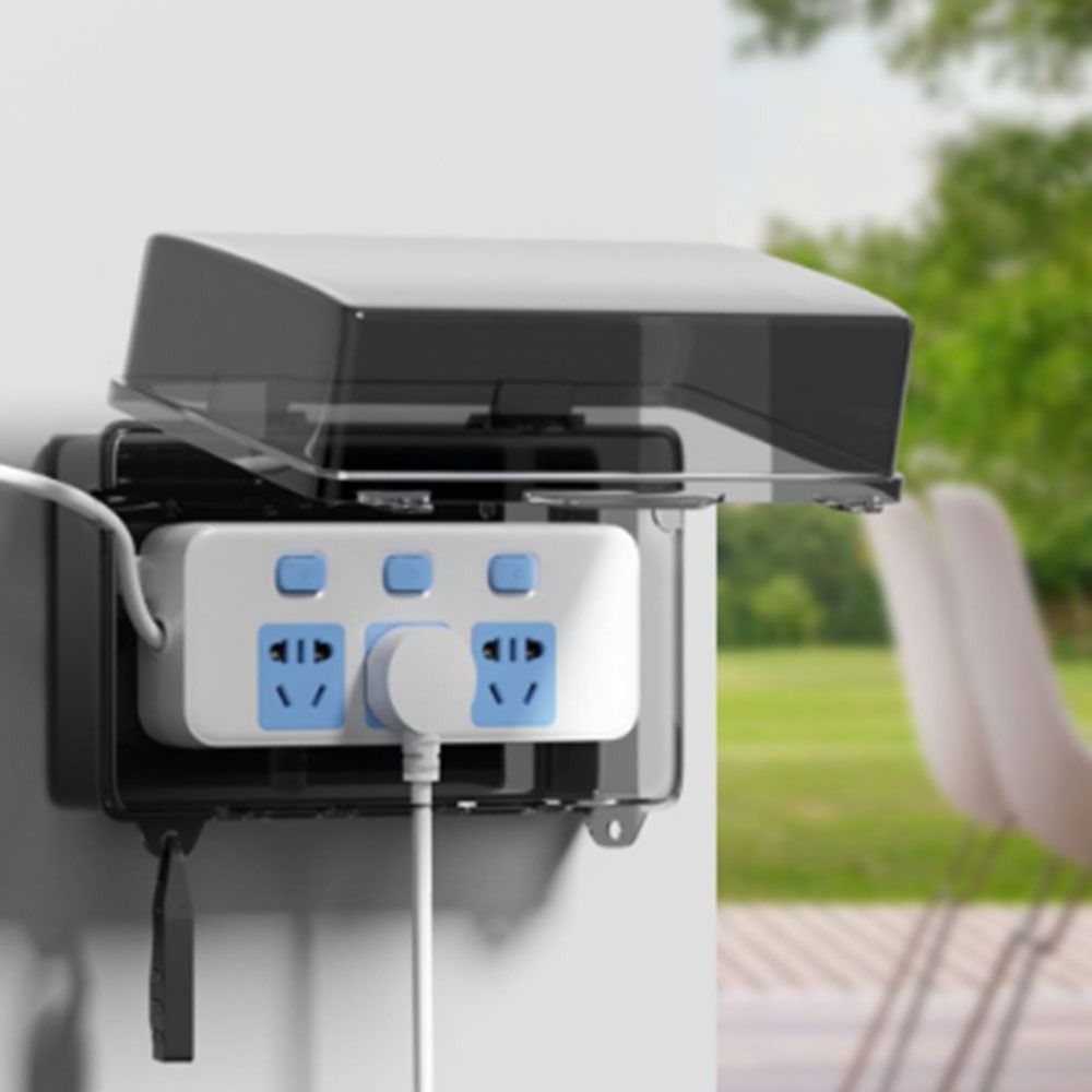 Outdoor Power Outlet Weatherproof - Caixa de Plástico Durável à Prova