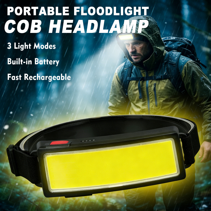 Outdoor Power Head - Lanterna de Cabeça COB LED Potente