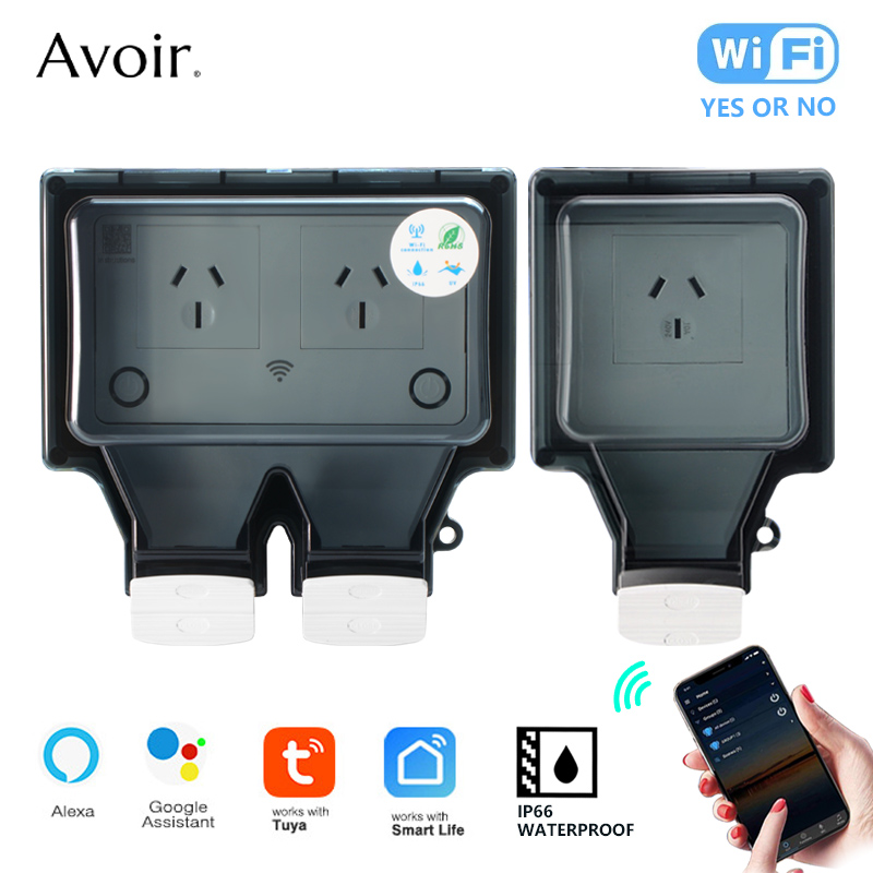 Outdoor Kitchen Power Outlet - Avoir Tuya Wifi Soquete IP66 Ao