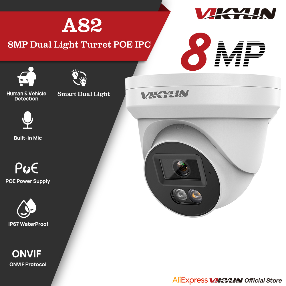 Outdoor Power G Motion - Câmera de Segurança IP VIKYLIN 8MP