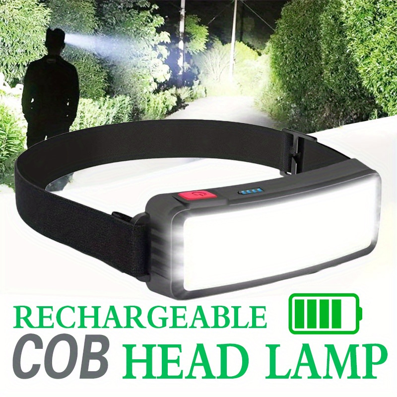 Outdoor Power Head - Poderoso cob led farol tipo-c recarregável