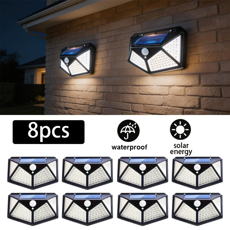 Outdoor Power Outlet Weatherproof - 1~8 Peças de Luzes Solares com