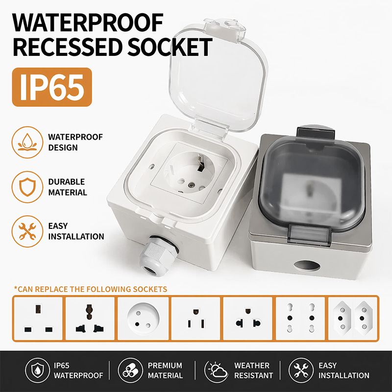 Outdoor Kitchen Power Outlet - Tomada de Parede Externa IP65 à