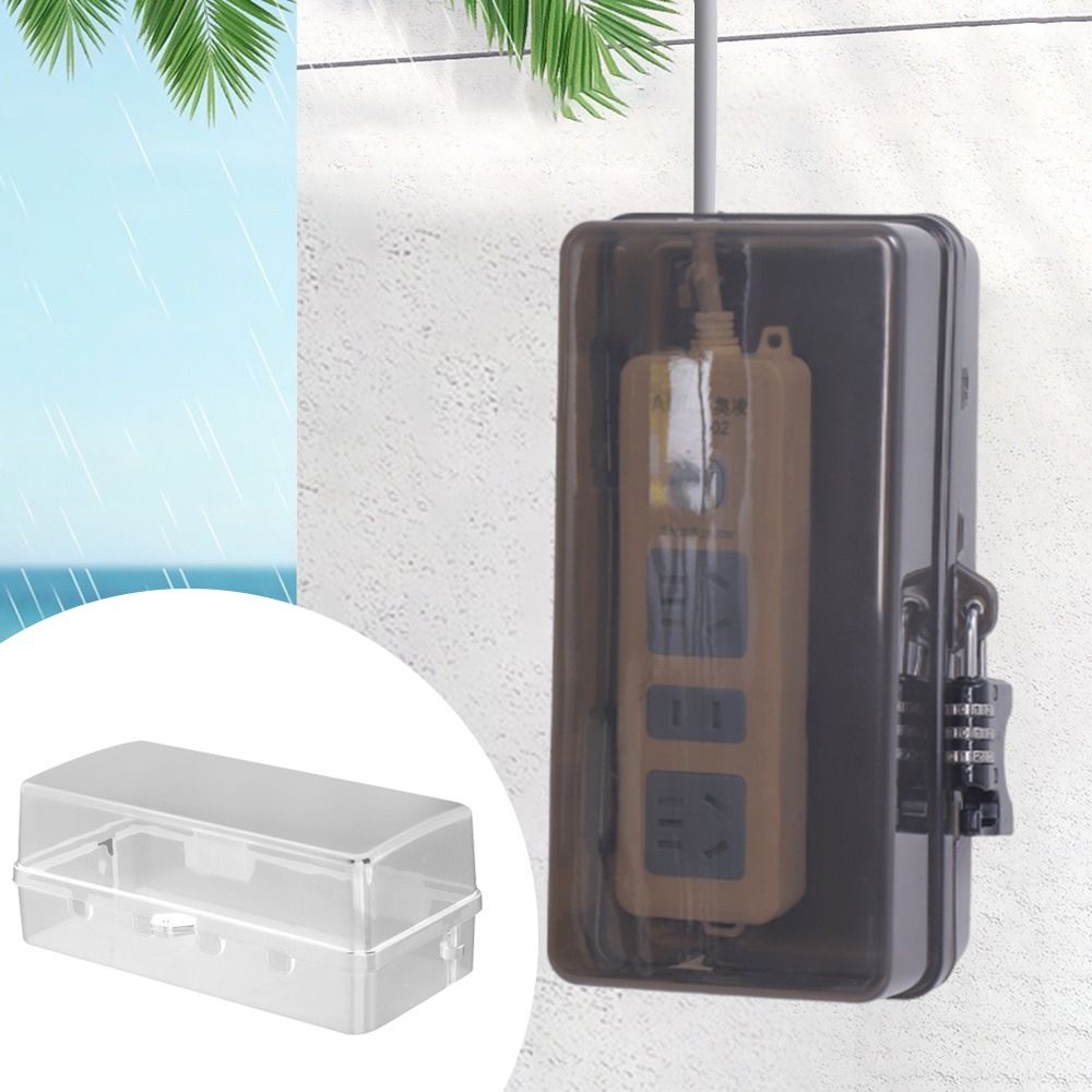 Outdoor Power Outlet Weatherproof - Caixa de Plástico Portátil Antifurto à