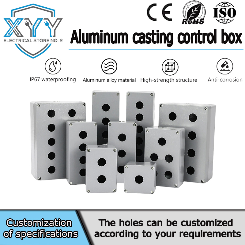Outdoor Power Box Cover - Caixa de botão de alumínio fundido,