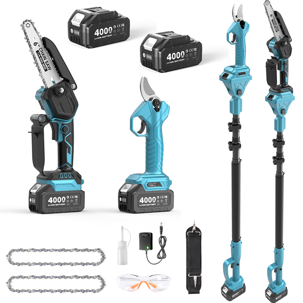 Electric Chainsaw Battery - Podador de Galhos Sem Fio 3
