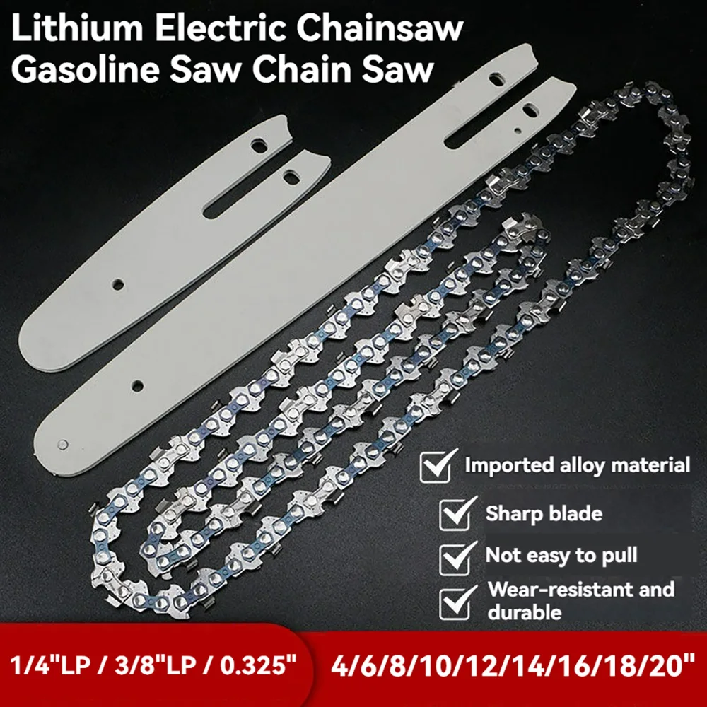 Electric Chainsaw Battery - Motosserra elétrica a gasolina, 4/6/8/10/12/14/16/18/20 polegadas,