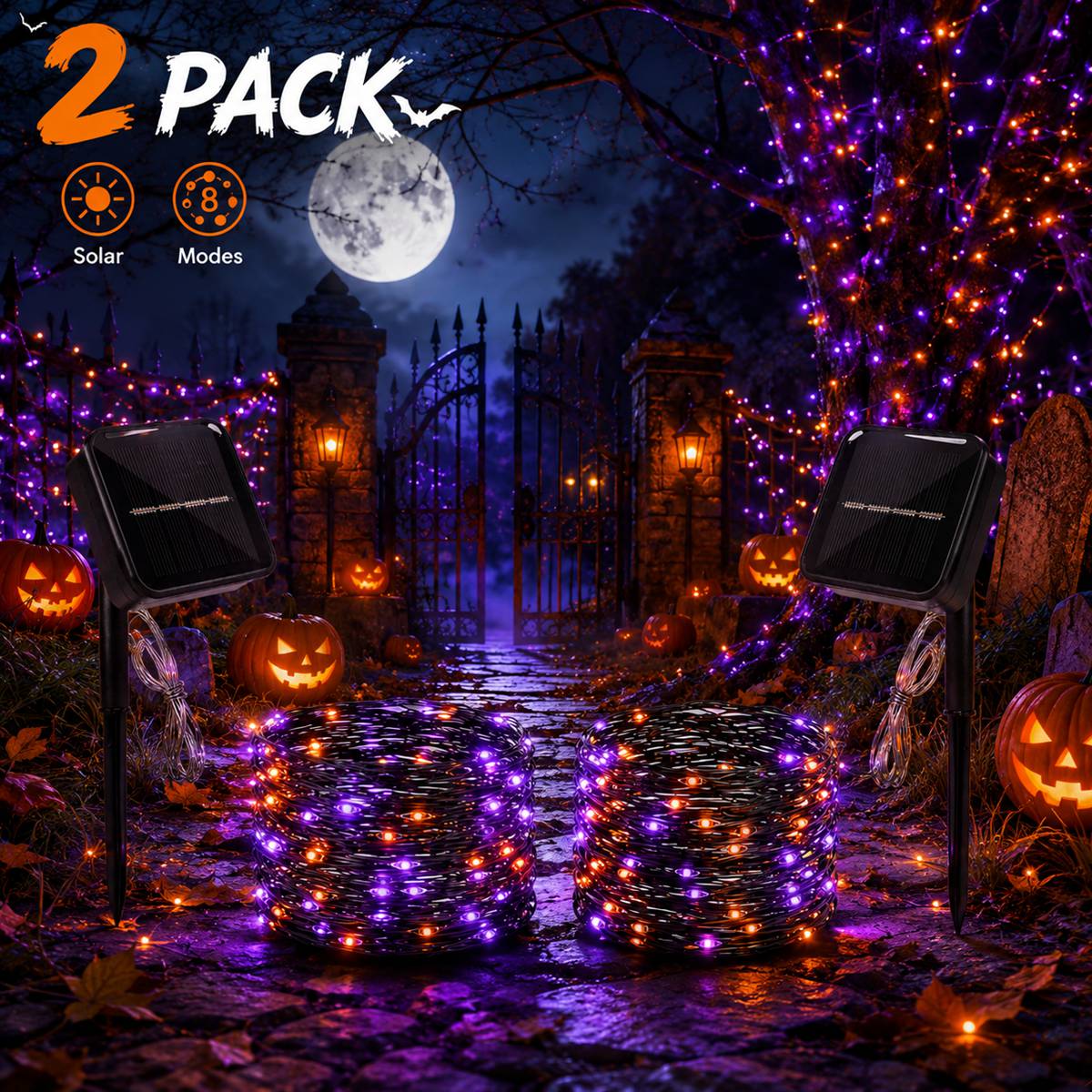 Outdoor Power Pack - Conjunto de 2 Luzes de Cordão