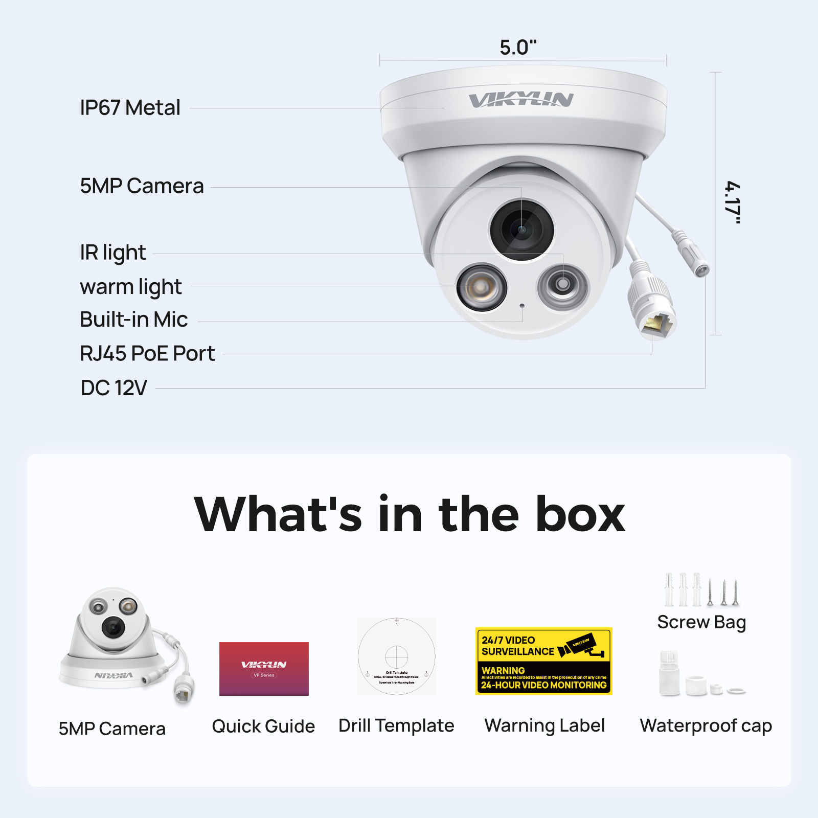 Câmera IP Inteligente VIKYLIN  - Outdoor Power G Motion avaliação e preço