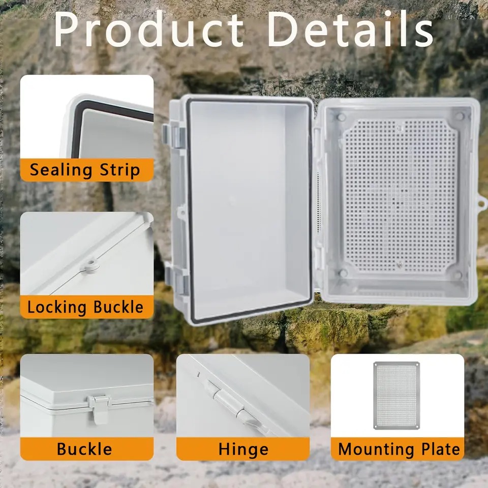 Ao ar livre ip66 abs pc articu - Outdoor Power Box Cover avaliação e preço