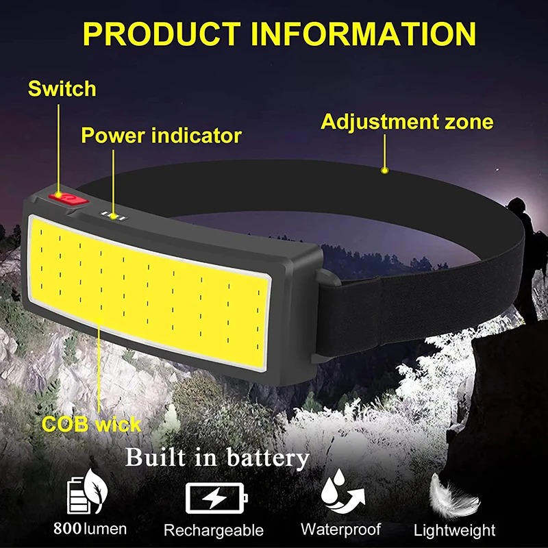 Lanterna de Cabeça COB LED Pot - Outdoor Power Head avaliação e preço