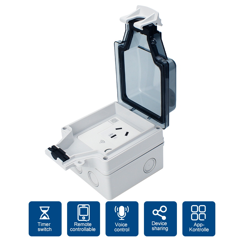 Avoir Tuya Wifi Soquete IP66 A - Outdoor Kitchen Power Outlet avaliação e preço