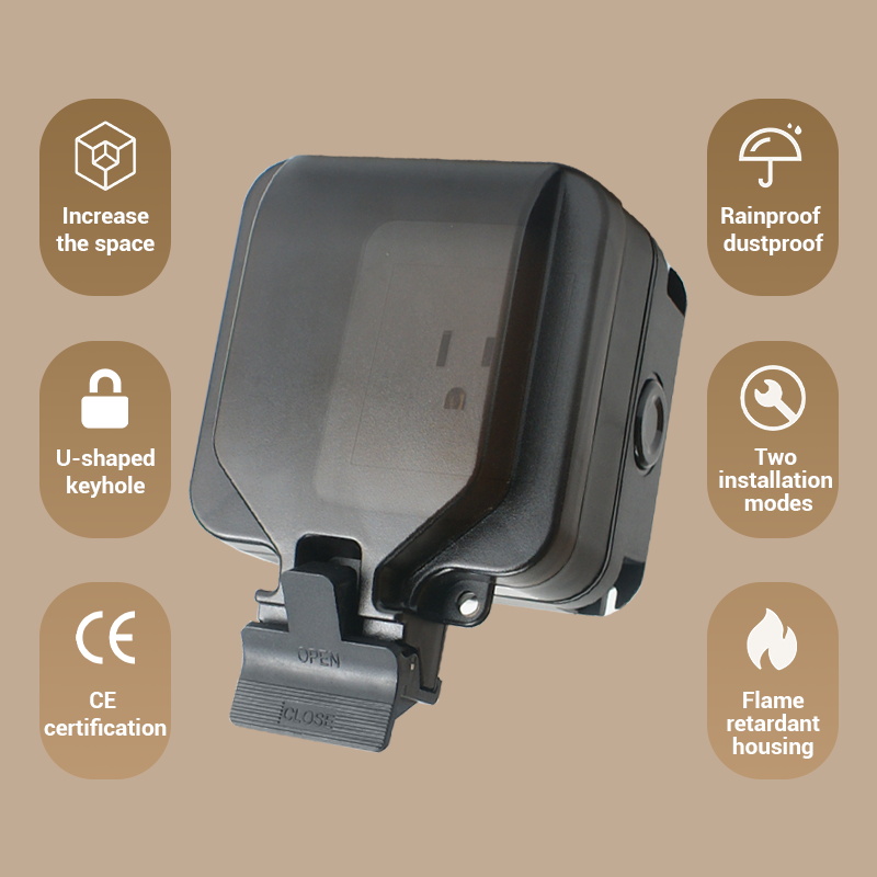 Avoir IP66 parede soquete impe - Outdoor Power Outlet Weatherproof avaliação e preço