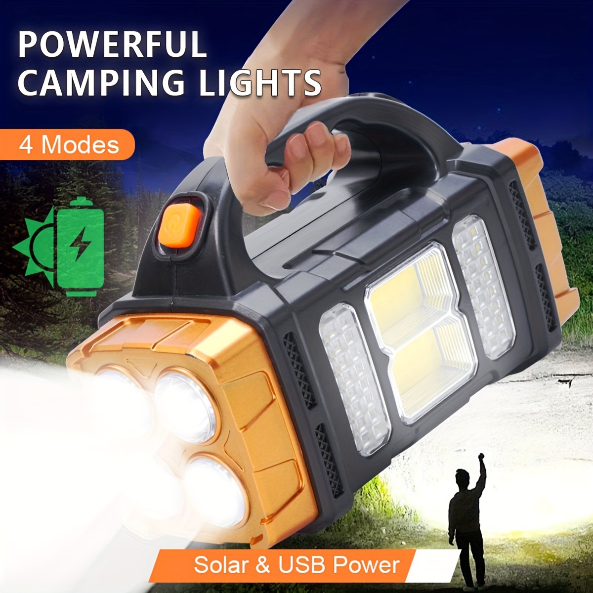 Nova Lanterna LED Solar Recarr - Outdoor Powerbank avaliação e preço