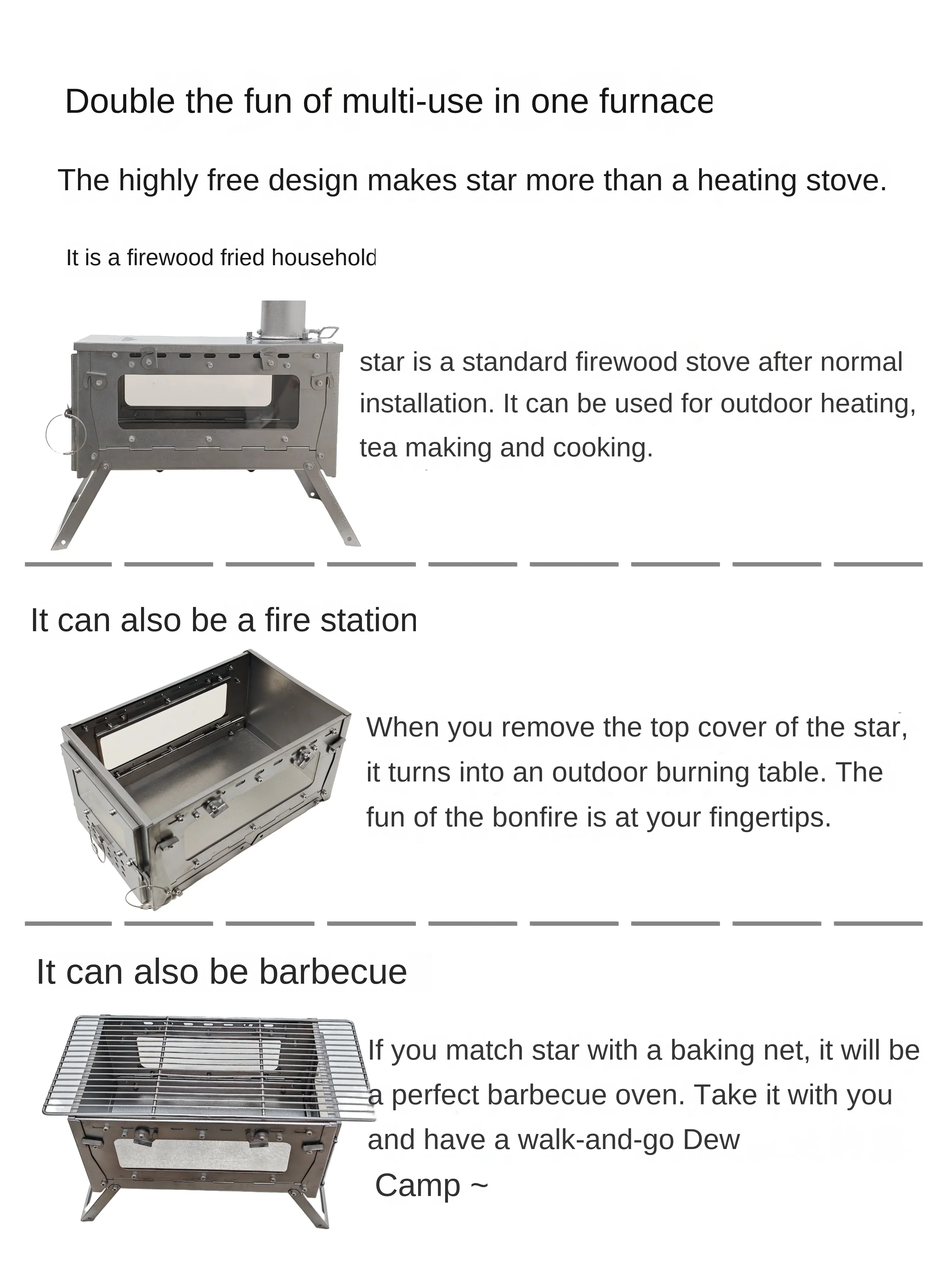 WT Star Ti Liga de Titânio Dob - Outdoor Power Heater avaliação e preço