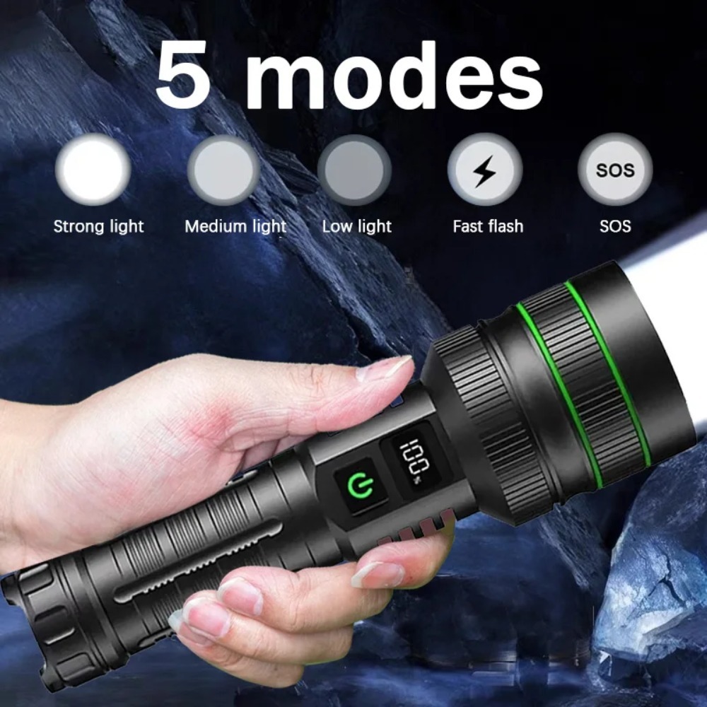 Lanterna LED poderosa com zoom - Outdoor Powerbank avaliação e preço